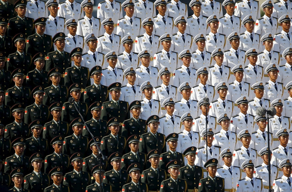 Китайский военный хор в Пекине