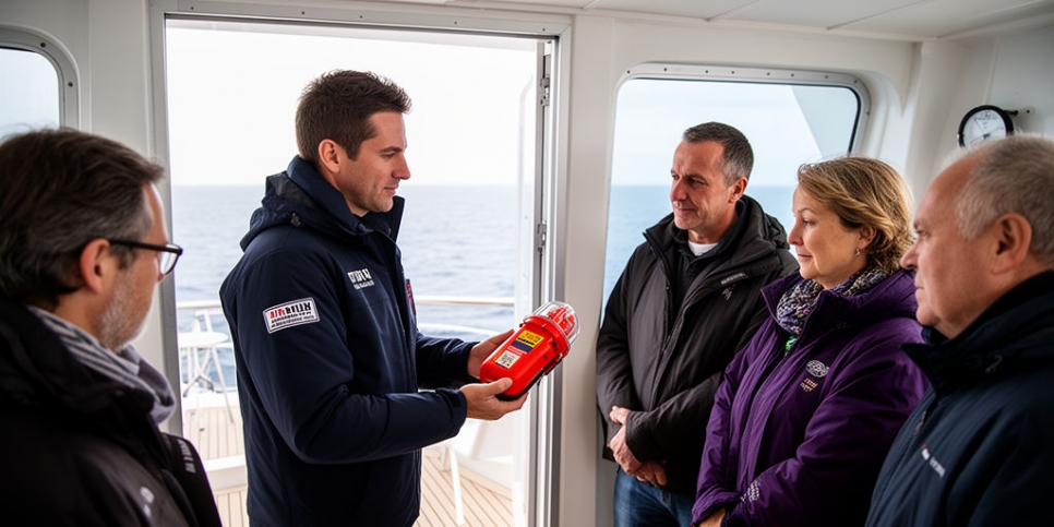 Инструктаж экипажа и демонстрация аварийного локатора