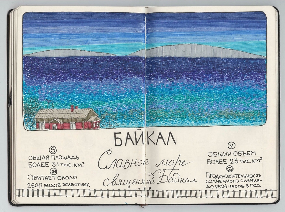 Разворот путеводителя – Байкал